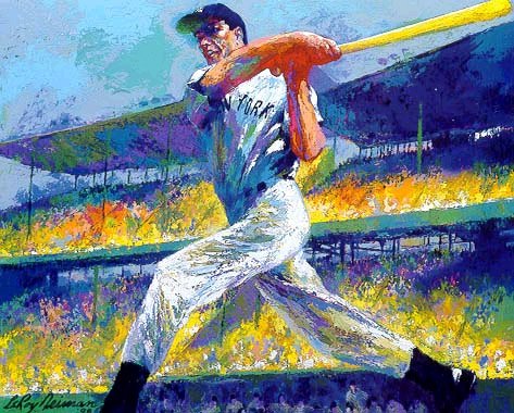 Leroy Neiman The DiMaggio Cut